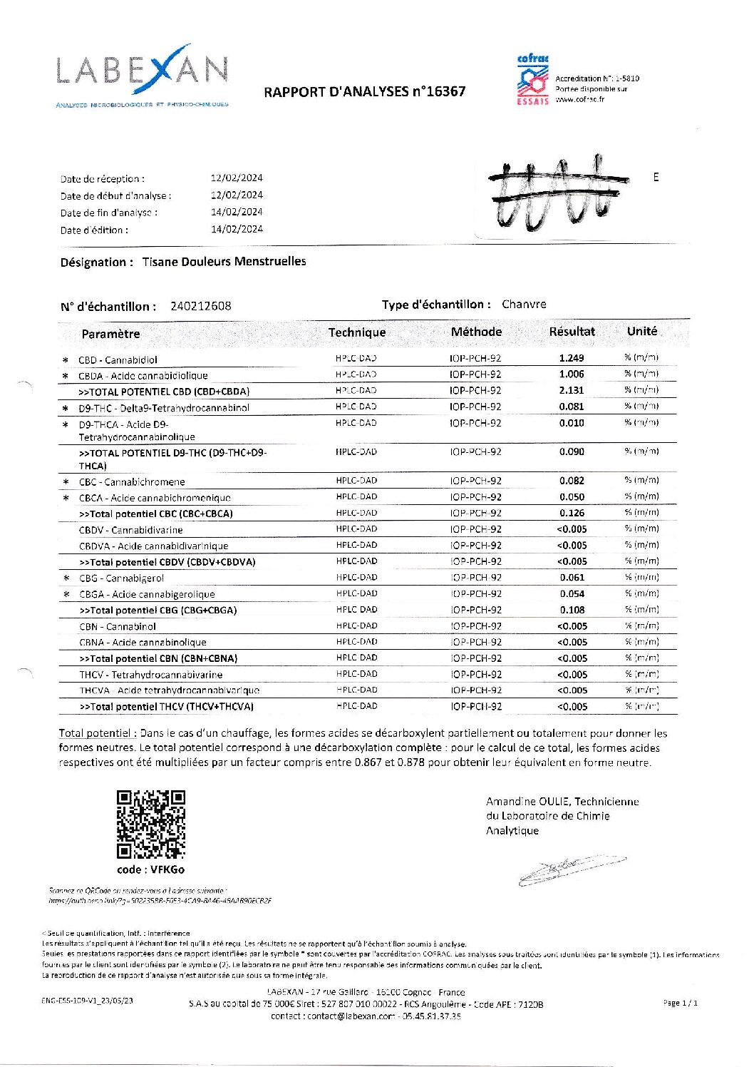 Tisane douleurs menstruelles CBD – Image 3